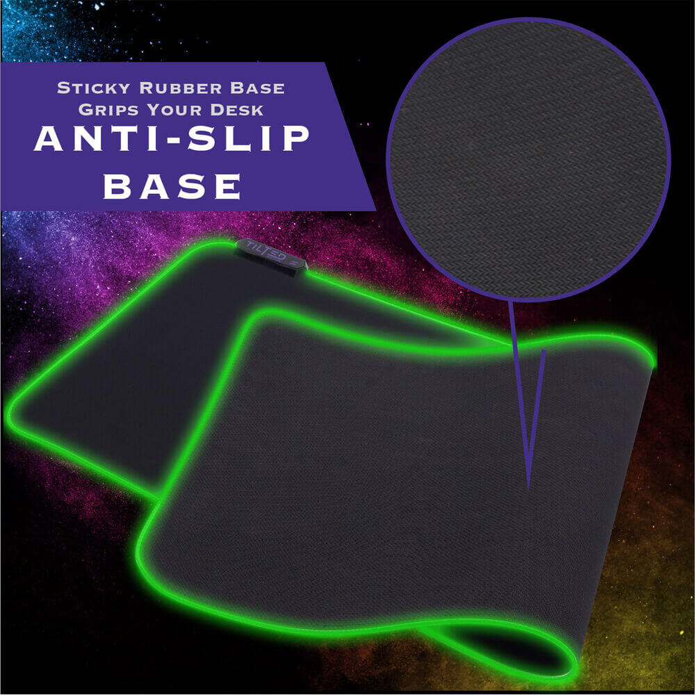 Tilted Nation RGB Extended Gaming Mouse Pad (Black)