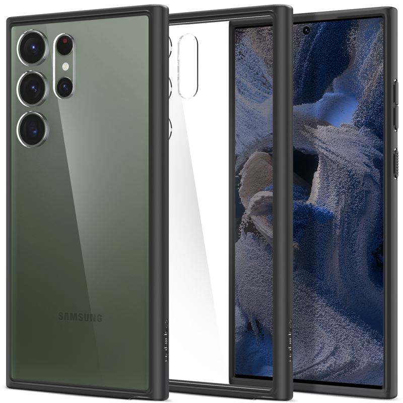 Spigen Ultra Hybrid Case for Samsung Galaxy S23 Ultra (black-clear