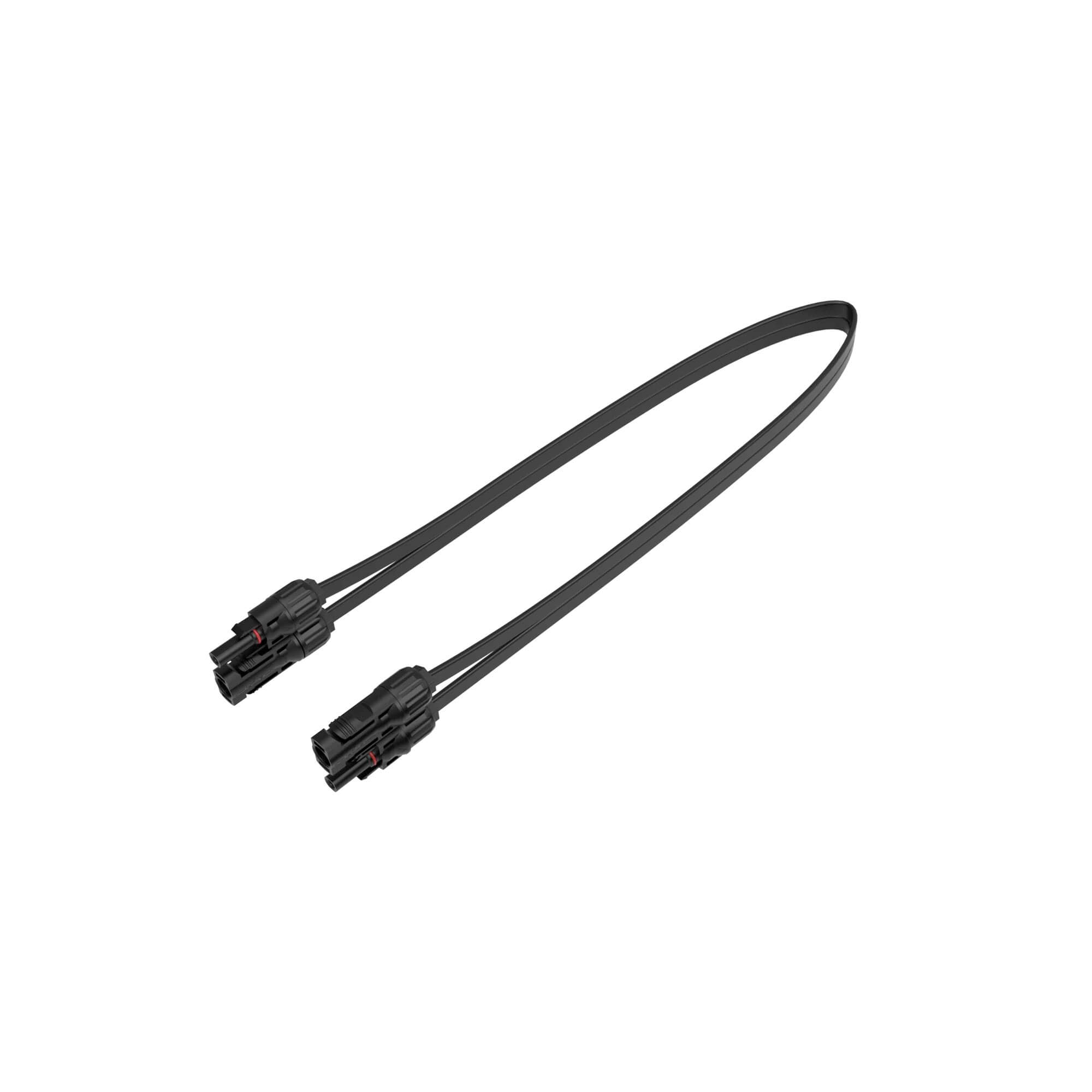 EcoFlow Super Flat MC4 Cable - плосък удължителен кабел за свързване на EcoFlow Microinverter към EcoFlow соларни панели (50 см) (черен)