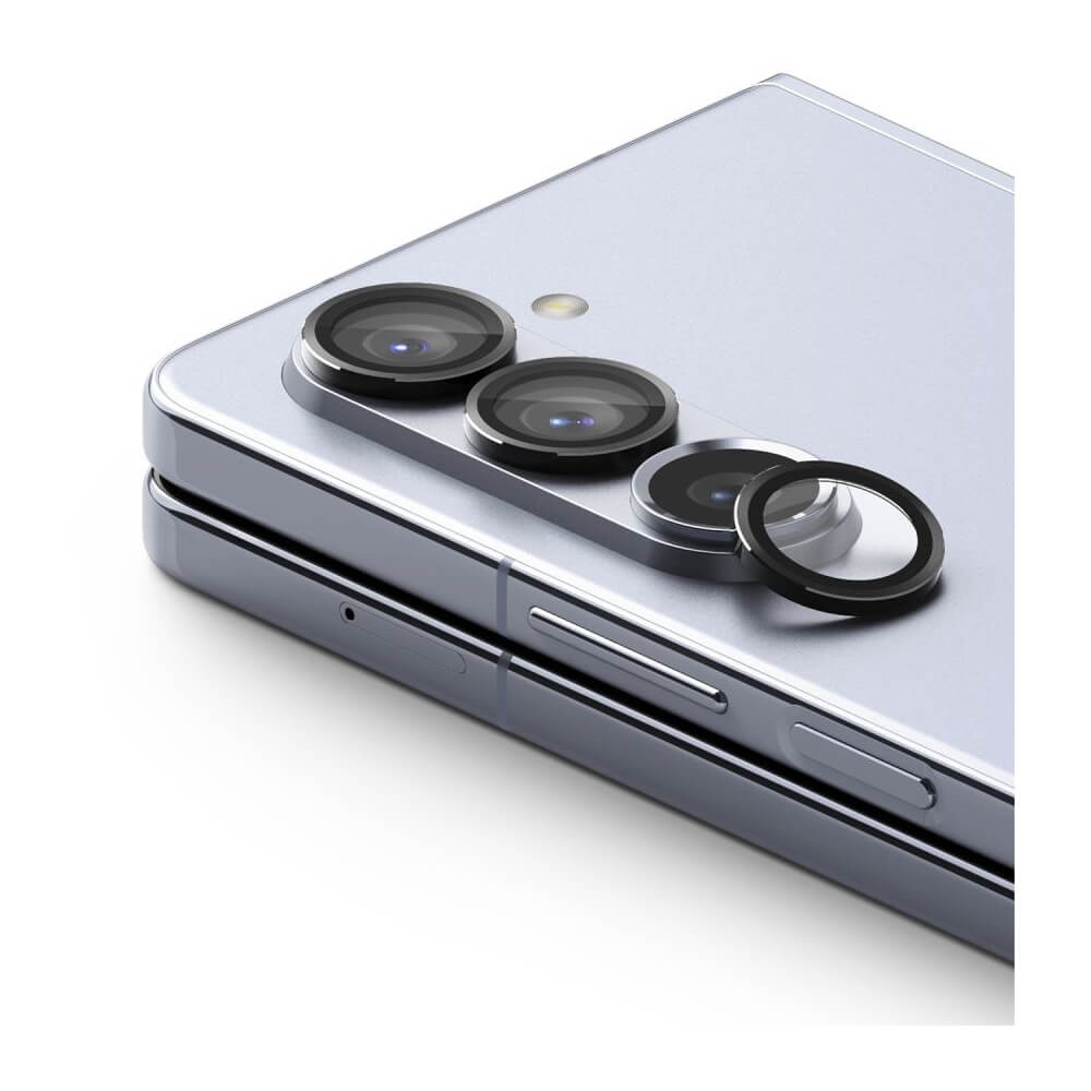 Ringke Metal Camera Lens Frame Glass - предпазни стъклени лещи за камерата на Samsung Galaxy Z Fold5 (черен)