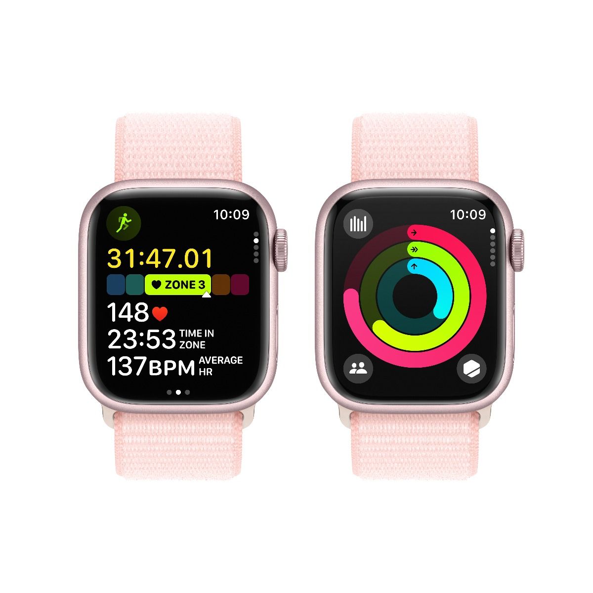 Apple Watch Series 9 GPS, 45mm Pink Aluminium Case with Light Pink Sport  Loop Price —