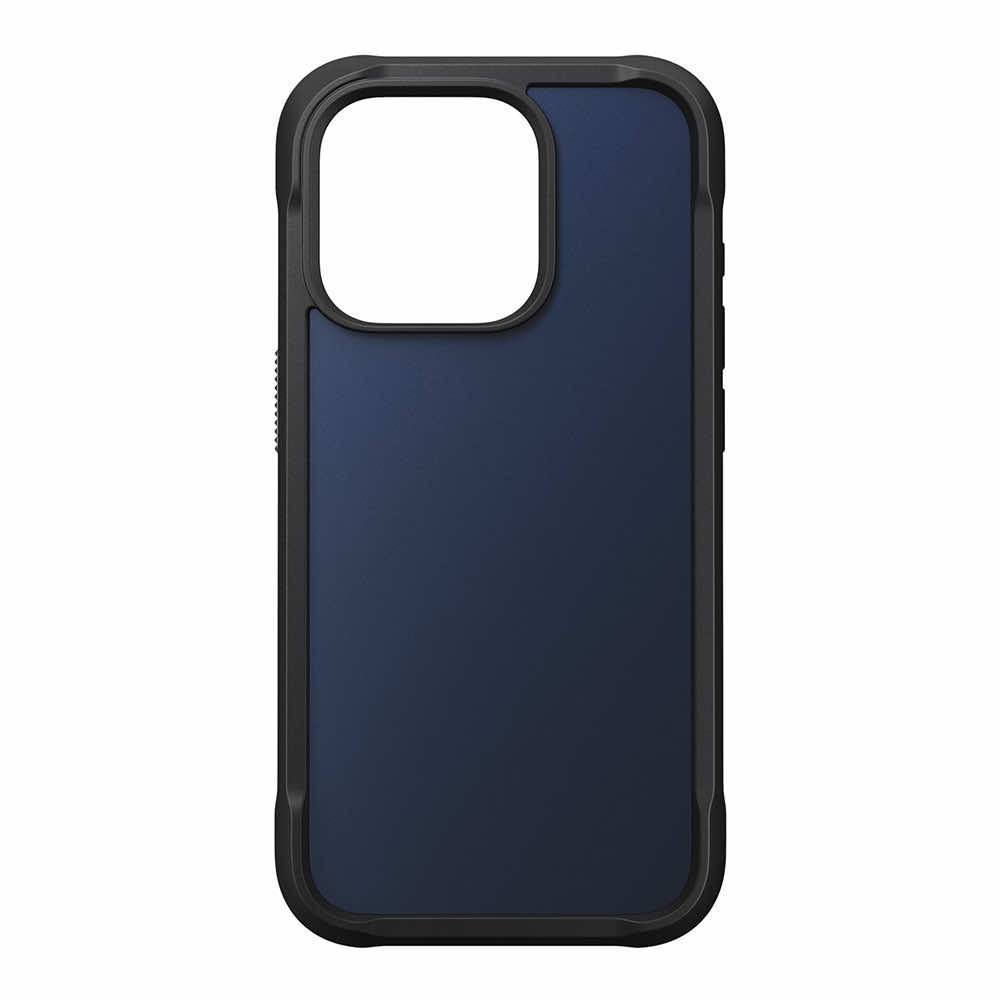 Nomad Rugged Case - хибриден удароустойчив кейс с MagSafe за iPhone 15 Pro (син)