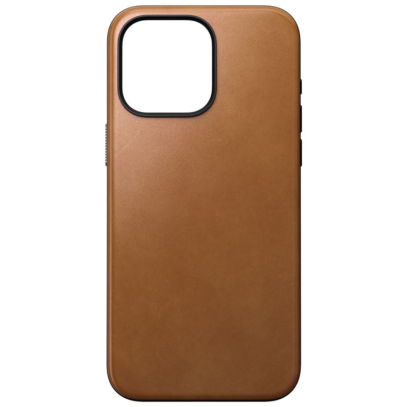 Nomad Modern Leather MagSafe Case - кожен (естествена кожа) кейс с MagSafe за iPhone 15 Pro Max (кафяв)