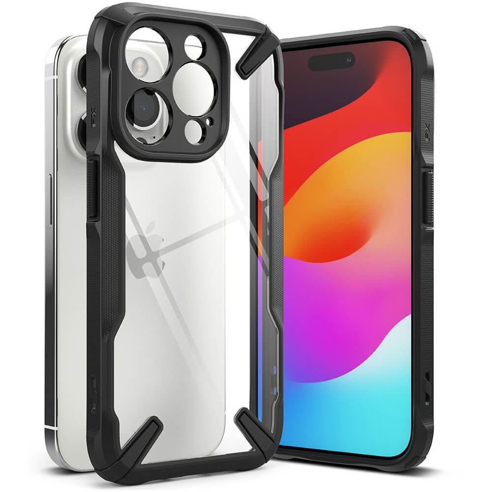 Ringke Fusion X Case for iPhone 15 Pro Max (black-clear) Price