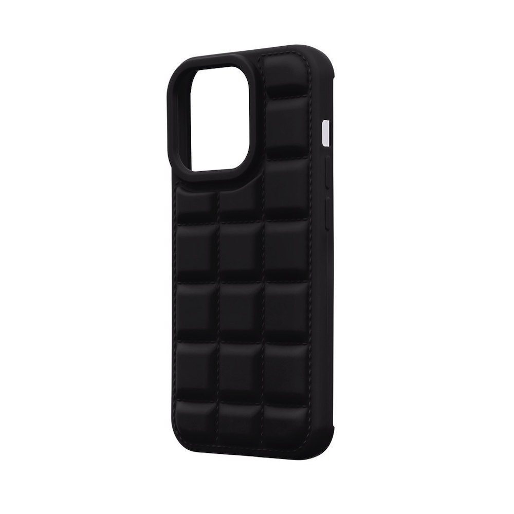 OBALME Block TPU Case - удароустойчив силиконов (TPU) калъф за iPhone 15 Pro (черен)