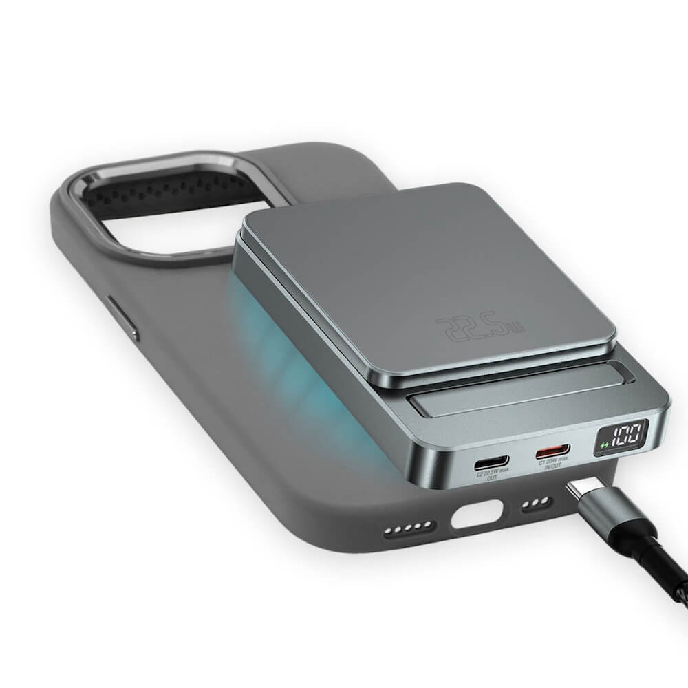 4smarts OneStyle MagSafe PowerBank 5000 mAh With Silicone Case for iPhone 15  Pro Max (gray) Price —