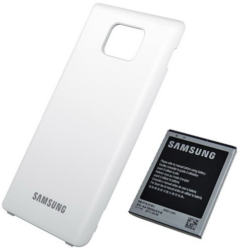 Samsung Battery Kit - оригинална резервна батерия 2000 mAh и заден капак за Galaxy S2 i9100 (бял)