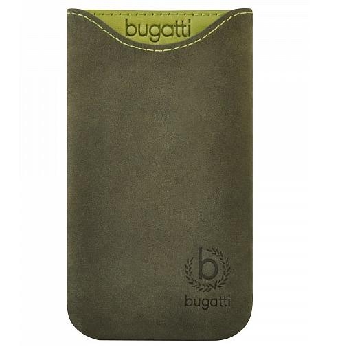 Bugatti Skinny M - кожен калъф (естествена кожа) за iPhone 4, iPhone 4S и мобилни телефони (кафяв)