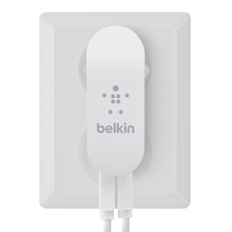 Belkin 220V Dual USB 2x2100mAh - кабел и захранване за ел. мрежа с два USB изхода за iPad и таблети