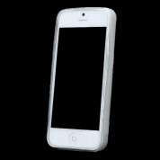 Skinny TPU Case - термополиуретанов калъф за iPhone 5, iPhone 5S, iPhone SE (прозрачен-мат) 3