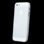 Skinny TPU Case for iPhone 5, iPhone 5S, iPhone SE (matte-white) 4