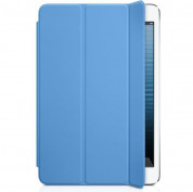 Apple Smart Cover - оригинално полиуретаново покритие за iPad Mini, iPad mini 2, iPad mini 3 (син)