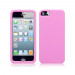 Silicone Skin Case  - силиконов калъф за iPhone 5, iPhone 5S, iPhone SE (розов) 1