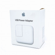Apple 12W USB Power Adapter - оригинално захранване за iPad, iPhone, iPod (EU стандарт) (ритейл опаковка) 3