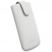 Krusell Asperö L Long - кожен калъф с лента за издърпване за iPhone 5, iPhone 5S, iPhone SE, iPhone 5C и мобилни телефони (бял) 1