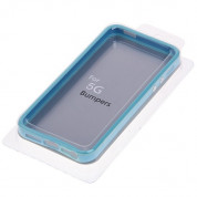 Protective Ultraslim Bumper - силиконов бъмпер за iPhone 5, iPhone 5S, iPhone SE (светлосин) 4