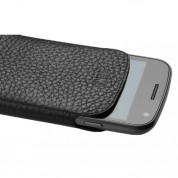 Sena Ultraslim Pouch - кожен калъф за Samsung Galaxy S2 i9100 (естествена кожа, ръчна изработка) (черен) 5