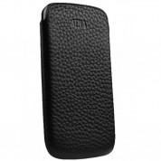 Sena Ultraslim Pouch - кожен калъф за Samsung Galaxy S2 i9100 (естествена кожа, ръчна изработка) (черен)