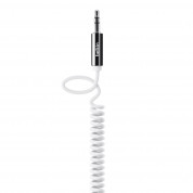 Belkin Mixit Coiled Audio - разтягащ се 3.5 мм аудио кабел 180 см. (бял)