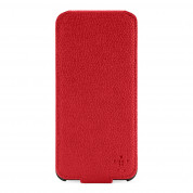 Belkin Snap Folio - кожен флип кейс за iPhone 5, iPhone 5S, iPhone SE (червен)