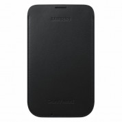 Samsung Leather Pouch - оригинален кожен калъф за Galaxy Note 2 N7100 (тъмносин)