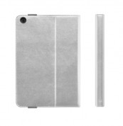 Incase Book Jacket - кожен калъф и стойка за iPad Mini, iPad mini 2, iPad mini 3 (сребрист) 1