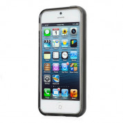 Protective Ultraslim Bumper - силиконов бъмпер за iPhone 5, iPhone 5S, iPhone SE (сив)