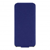 Belkin Snap Folio - кожен флип кейс за iPhone 5, iPhone 5S, iPhone SE (син)