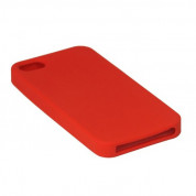 Silicone Skin Case - силиконов калъф за iPhone 5, iPhone 5S, iPhone SE (червен) 2