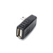 Angled Mini USB OTG Adapter - адаптер от miniUSB към женско USB за мобилни устройства 2