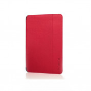 Knomo Leather Folio Case - кожен кейс и поставка за iPad mini, iPad mini 2, iPad mini 3 (червен) 1