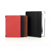 Knomo Leather Folio Case - кожен кейс и поставка за iPad mini, iPad mini 2, iPad mini 3 (червен) 3