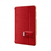 SwitchEasy Pelle - луксозен кожен калъф и поставка за iPad mini, iPad mini 2 (червен)