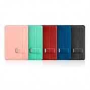 SwitchEasy Pelle - луксозен кожен калъф и поставка за iPad mini, iPad mini 2 (син) 4