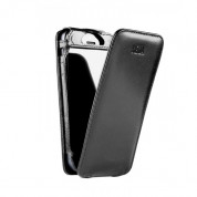 SENA Magnet Flipper - кожен калъф (ръчна изработка, естествена кожа) за iPhone 5, iPhone 5S, iPhone SE (черен)