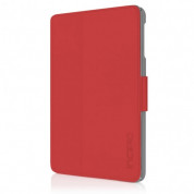 Incipio Lexington Case - кожен калъф и поставка за iPad mini, iPad mini 2, iPad mini 3 (червен)