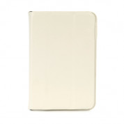 Tucano Cornice Folio Case - кожен калъф и поставка за iPad mini, iPad mini 2, iPad mini 3 (бежав)