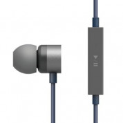 Elago E50M2 In-Ear Earphones - слушалки с микрофон за iPhone, iPad, iPod и мобилни устройства (син-сив)