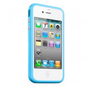 Apple iPhone 5, iPhone 5S, iPhone SE Bumper - силиконов бъмпер за iPhone 5, iPhone 5S, iPhone SE (син) 4