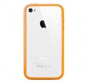 Apple iPhone 5, iPhone 5S, iPhone SE Bumper - силиконов бъмпер за iPhone 5, iPhone 5S, iPhone SE (оранжев) 2