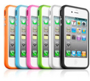 Apple iPhone 5, iPhone 5S, iPhone SE Bumper - силиконов бъмпер за iPhone 5, iPhone 5S, iPhone SE (оранжев) 5