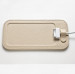 Calypso Crystal Pad - кожена подложка (естествена кожа - ръчна изработка) за iPhone 5, iPhone 5S, iPhone SE, iPhone 5C (кремав) 2
