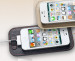 Calypso Crystal Pad - кожена подложка (естествена кожа - ръчна изработка) за iPhone 5, iPhone 5S, iPhone SE, iPhone 5C (черен) 4