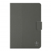 Belkin Dot Folio - полиуретанов калъф с поставка за iPad Mini, iPad mini 2, iPad mini 3 (сив)