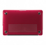 InCase Hardshell Case - предпазен кейс за MacBook Air 11 (модели от 2010 до 2015 година) (червен-прозрачен) 3
