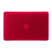InCase Hardshell Case - предпазен кейс за MacBook Air 11 (модели от 2010 до 2015 година) (червен-прозрачен) 1