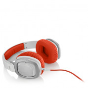 JBL J88 On Ear - слушалки за iPhone, iPod, iPad и мобилни устройства (бял-оранжев) 4