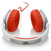 JBL J88 On Ear - слушалки за iPhone, iPod, iPad и мобилни устройства (бял-оранжев) 2