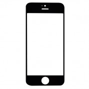 Apple iPhone 5 Glass - оригинално резервно калено външно стъкло за iPhone 5 (черен)