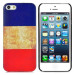 Retro Style French Flag - поликарбонатов кейс за iPhone 5, iPhone 5S, iPhone SE 1